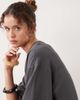 Weekday Weekday oversized T-shirt dress in charcoal exclusive to ASOS-Gray - 3