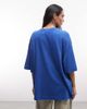 Weekday Weekday oversized t-shirt with spray graphic print in washed blue - 3