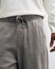 Weekday Weekday oversized wide leg sweatpants with seam detail in gray - 4