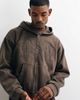 Weekday Weekday oversized zip hoodie with Virtual Mission graphic embroidery in brown - 3