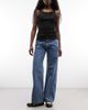 Weekday Weekday Paz mid waist wide leg jeans in blue - 1