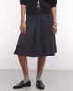 Weekday Weekday pleated midi skirt with side zip in black - 3