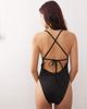 Weekday Weekday plunge swimsuit in black - 3
