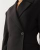 Weekday Weekday premium double breasted blazer in black - part of a set - 2