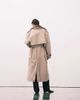 Weekday Weekday premium wool blend trench coat with detachable lining in beige-Brown - 4