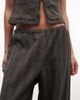 Weekday Weekday pull on cotton pants in dark gray - 3