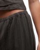 Weekday Weekday pull on cotton pants in dark gray - 4