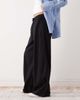 Weekday Weekday pull on linen mix wide leg pants in black - exclusive to ASOS - 4