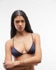 Weekday Weekday racerback metallic bikini top in dusty blue - part of a set - 1