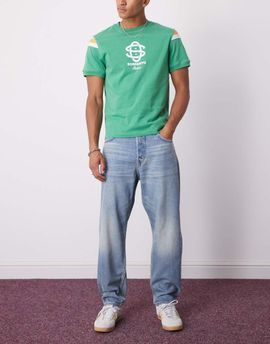 Weekday Weekday Ray relaxed fit tapered jeans in blue