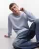 Weekday Weekday ribbed sweater in washed light blue - 1