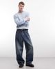 Weekday Weekday ribbed sweater in washed light blue - 2
