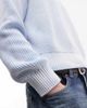 Weekday Weekday ribbed sweater in washed light blue - 4
