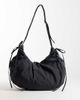 Weekday Weekday ruched cross body bag in dark gray - 1