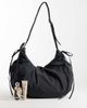 Weekday Weekday ruched cross body bag in dark gray - 2