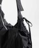 Weekday Weekday ruched cross body bag in dark gray - 3