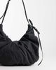 Weekday Weekday ruched cross body bag in dark gray - 4