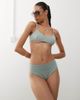 Weekday Weekday scoop neck bikini top in sage green - 1