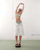 Weekday Weekday scoop neck bikini top in sage green - 3