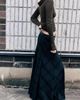 Weekday Weekday set maxi skirt in black check - 2