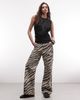 Weekday Weekday sleeveless top with cinched gathered waist in black - 2