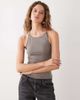 Weekday Weekday slim fit racer back tank top in gray - 1