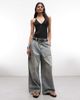 Weekday Weekday slim straps v-neck halter top in black - 2