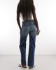 Weekday Weekday Sonic low rise straight leg jeans in blue wash - 2