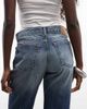 Weekday Weekday Sonic low rise straight leg jeans in blue wash - 4