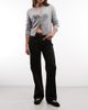 Weekday Weekday Sonic low waist straight leg jeans in black rinse - 1