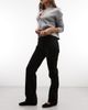 Weekday Weekday Sonic low waist straight leg jeans in black rinse - 3