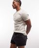Weekday Weekday super short denim shorts in black wash - 1