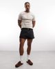 Weekday Weekday super short denim shorts in black wash - 3
