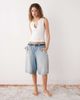 Weekday Weekday tank top with v-neck notch detail in white - 4
