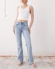 Weekday Weekday Tension slim fit bootcut jeans in light blue wash - 1