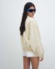 Weekday Weekday track jacket with funnel collar in light beige-Brown - 4