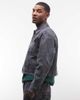 Weekday Weekday trucker jacket in navy camo print - part of a set - 4