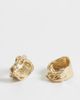 Weekday Weekday twist detail ring 2-pack in worn gold - 3