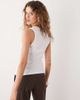 Weekday Weekday V-neck tank top in white - 4