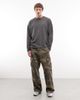 Weekday Weekday Vinny Henley long sleeve cotton top in gray wash - 2