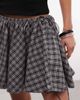 Weekday Weekday volume mini skirt in black and white plaid - 4