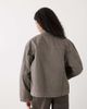 Weekday Weekday washed canvas zip up jacket in khaki-Green - 3