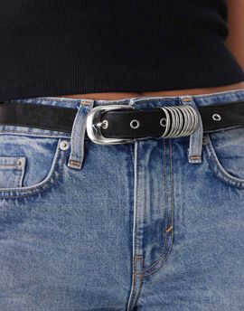 Weekday Weekday western D-ring belt in black