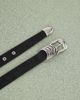 Weekday Weekday western D-ring belt in black - 2