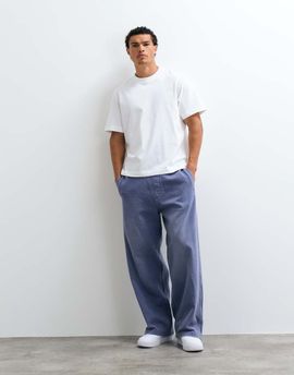 Weekday Weekday wide leg sweatpants in washed blue