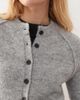 Weekday Weekday wool blend fitted cardigan in gray melange - 4