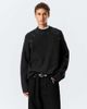 Weekday Weekday wool blend sweater with stud detail in black - 1