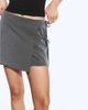 Weekday Weekday wrap mini skirt in dark gray - part of a set - 4
