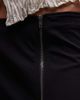 Weekday Weekday zip detail mini skirt in black - 4