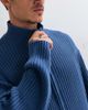 Weekday Weekday zip up ribbed cardigan in navy - 2